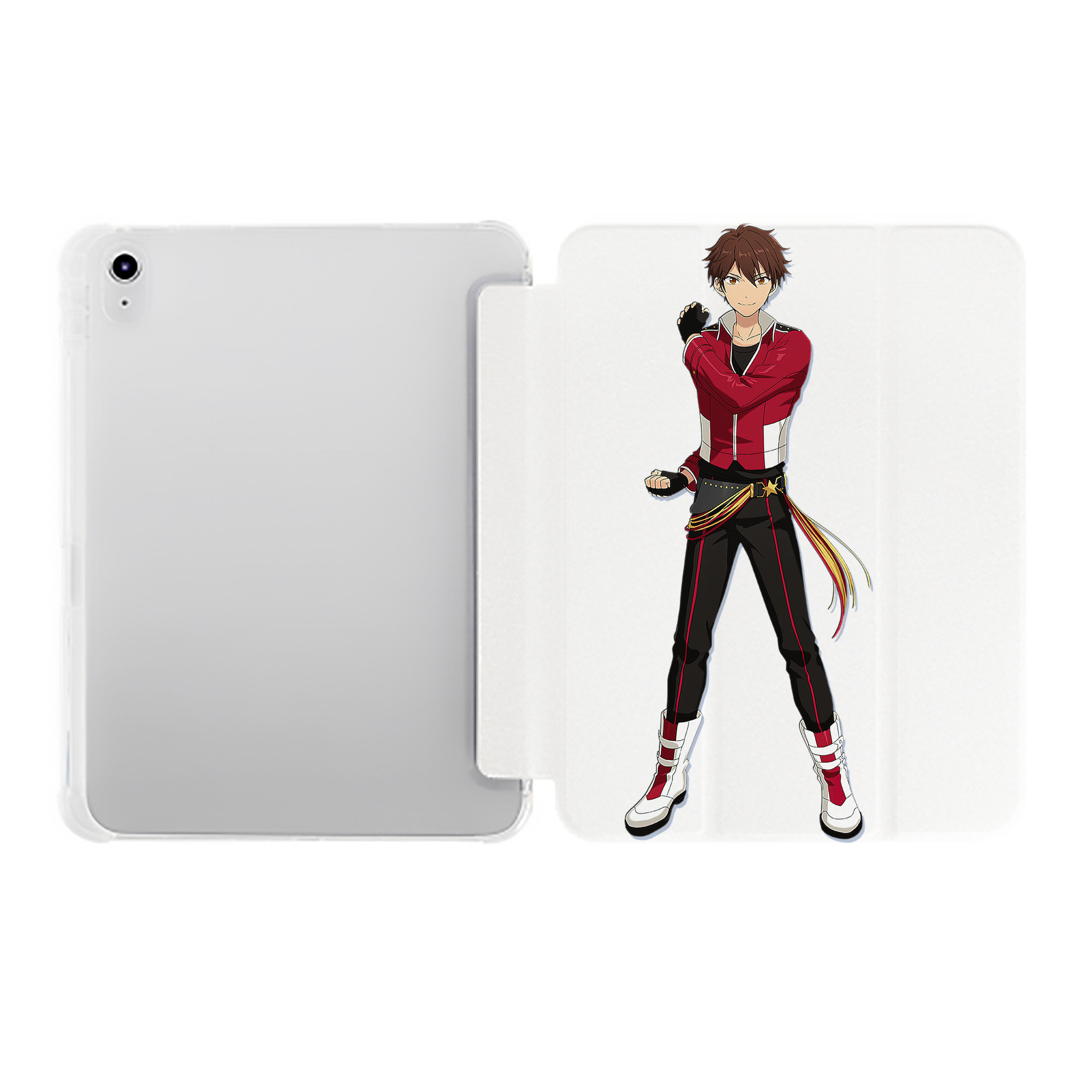 （画像用） あんさんぶるスターズ! Ensemble Stars IPad ケース ペン収納付き 三つ折りスタンド PUレザー×シリコン 対応機種9.5/10.5/10.9インチ
